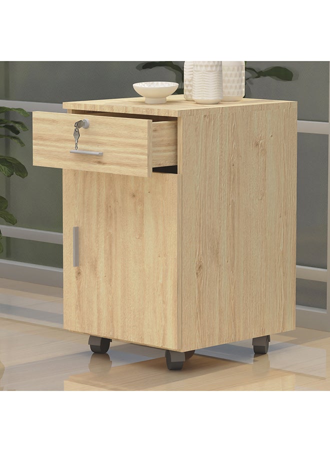 Mahmayi - Mahmayi ME 1D1D Mobile Pedestal Melamine Finish - Oak - Image 1