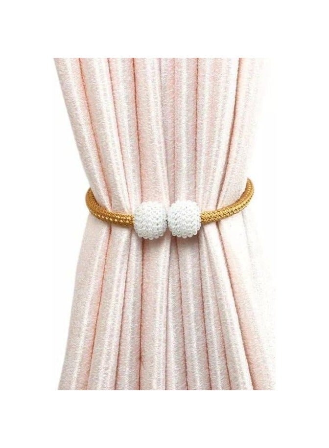 Pearl curtain tiebacks, blue color, 2 pieces - Image 2