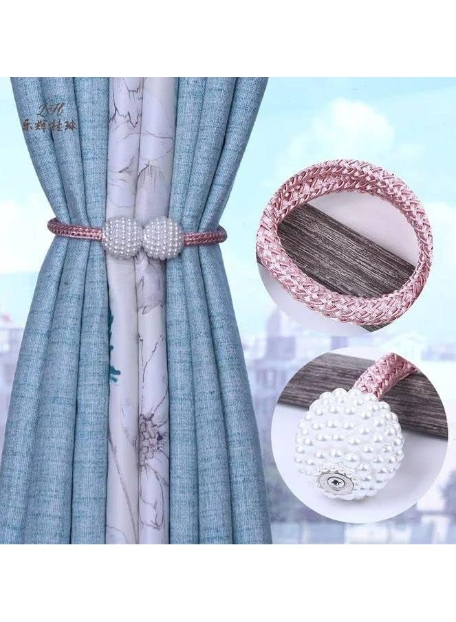 Pearl curtain tiebacks, blue color, 2 pieces - Image 3