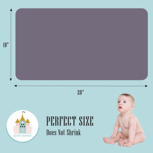 Cute Castle 12 Pack Muslin Burp Cloths for Baby - Ultra-Soft 100% Cotton Baby Washcloths - Large 20'' by 10'' Super Absorbent Milk Spit Up Rags - Burpy Cloths for Unisex, Boy, Girl - Grey - Image 4