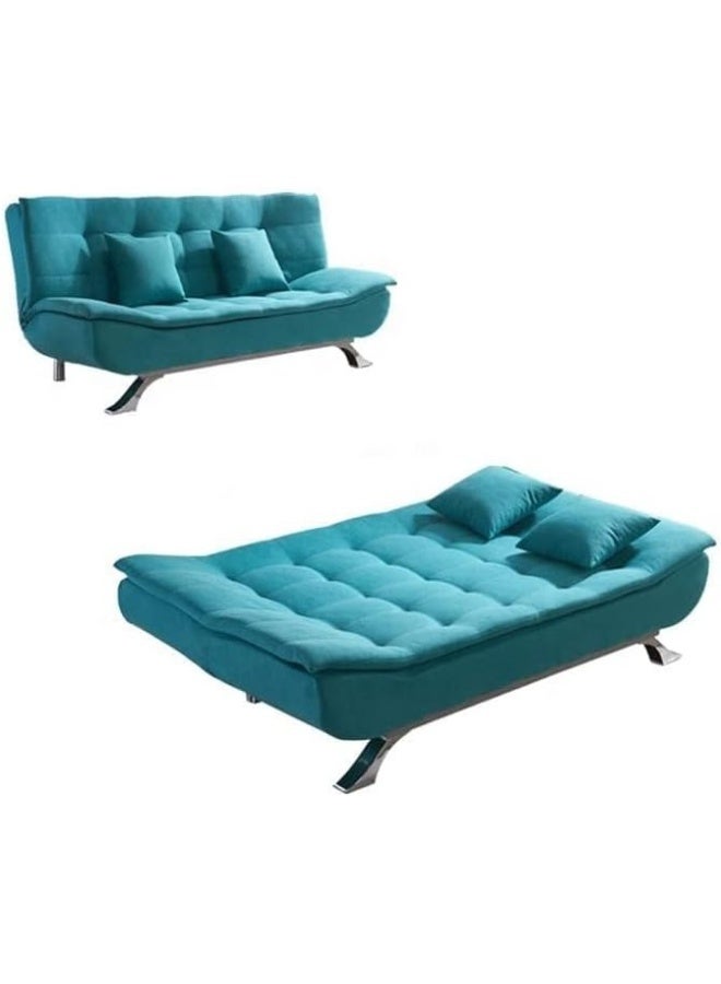 Fabric Multifunction Folding Foam Sofa Bed Set - Image 3