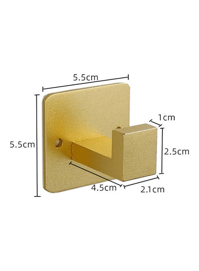 NIBEMINENT Stainless Steel Robe And Coat Hook Gold 5.5x5.5x4.5cm - Image 2