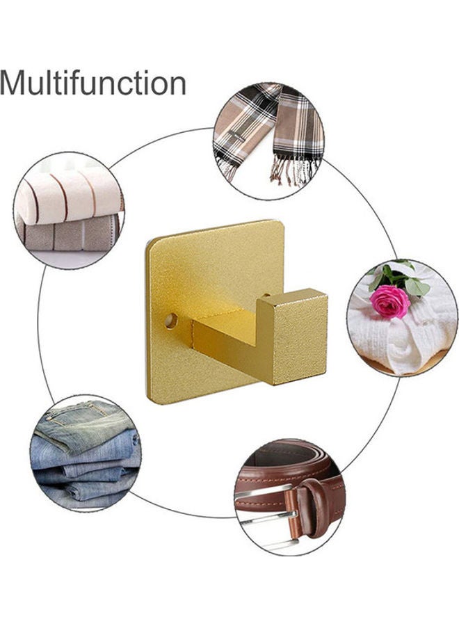 NIBEMINENT Stainless Steel Robe And Coat Hook Gold 5.5x5.5x4.5cm - Image 5