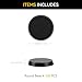 FIGURESLAB 100PCS 285mm112inch Textured Plastic Black Round Miniature Bases Model Base for Gaming Miniatures or Wargames Table Top Games - Image 4
