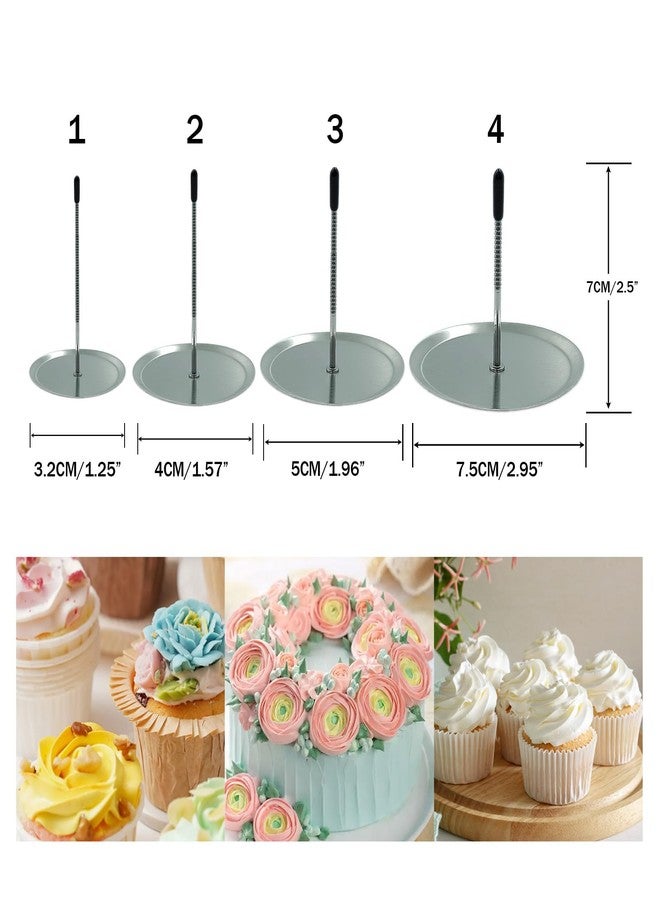 GRSECPO Professional 32 Pack Stainless Steel Cake Flower Nail Lifters Set, Essential Baking Tools for Creating Icing Flowers Decoration - Image 4