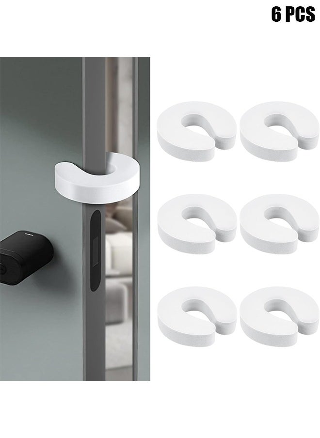 HY Finger Pinch Guard - 6PCS.  Child Proofing Doors Made Easy with Soft Yet Durable Foam Door Stopper.  Prevents Finger Pinch Injuries, Slamming Doors, and Baby or Pet from Getting Locked in Room  - Image 1