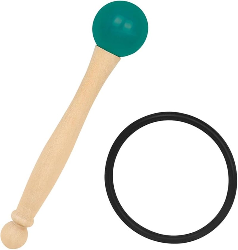 Wooden Singing Bowl Mallet With Rubber Ring For Meditation Sound Healing - Image 1