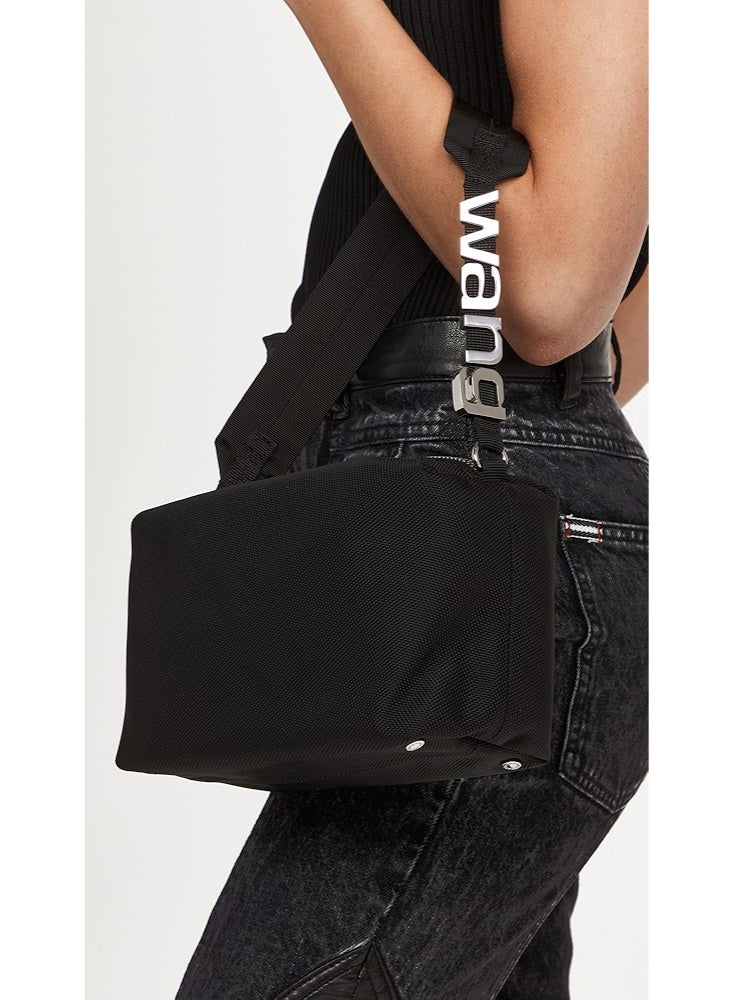 Alexander Wang Heiress Nylon Shoulder Bag - Black - Image 4