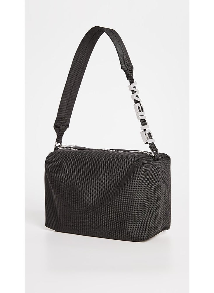 Alexander Wang Heiress Nylon Shoulder Bag - Black - Image 1