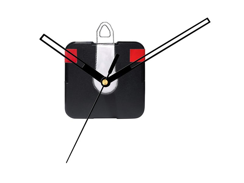 IIK COLLECTION Plastic Quartz Movement Machine with Black Hands Kit for Wall Clock (IIK-MOV-PL-009) - Image 1