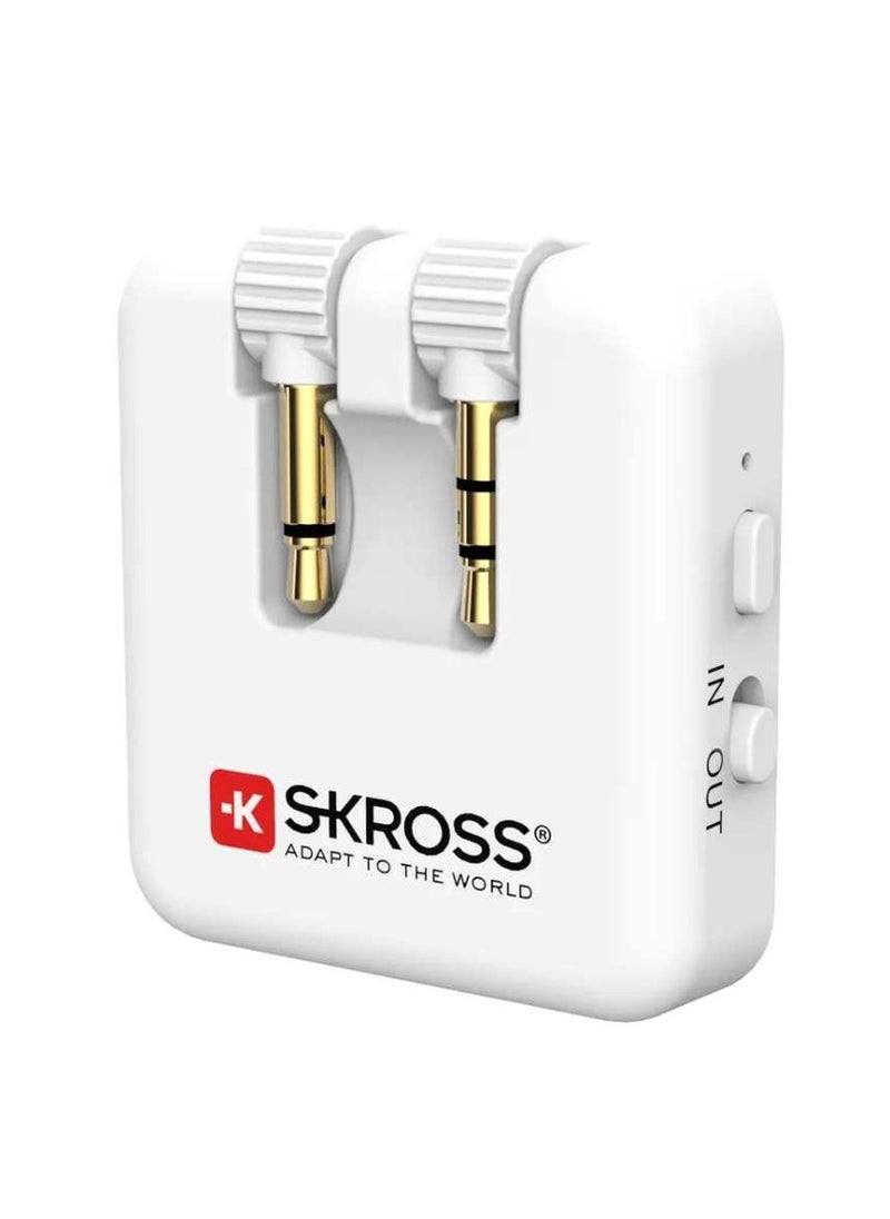 SKROSS SKROSS Wireless Audio Adapter Transmitter & Receiver 2 in 1 Wirelessly Connect to Inflight Entertainment TVs Computers Portable Gaming Devices Gym Machines  - Image 3