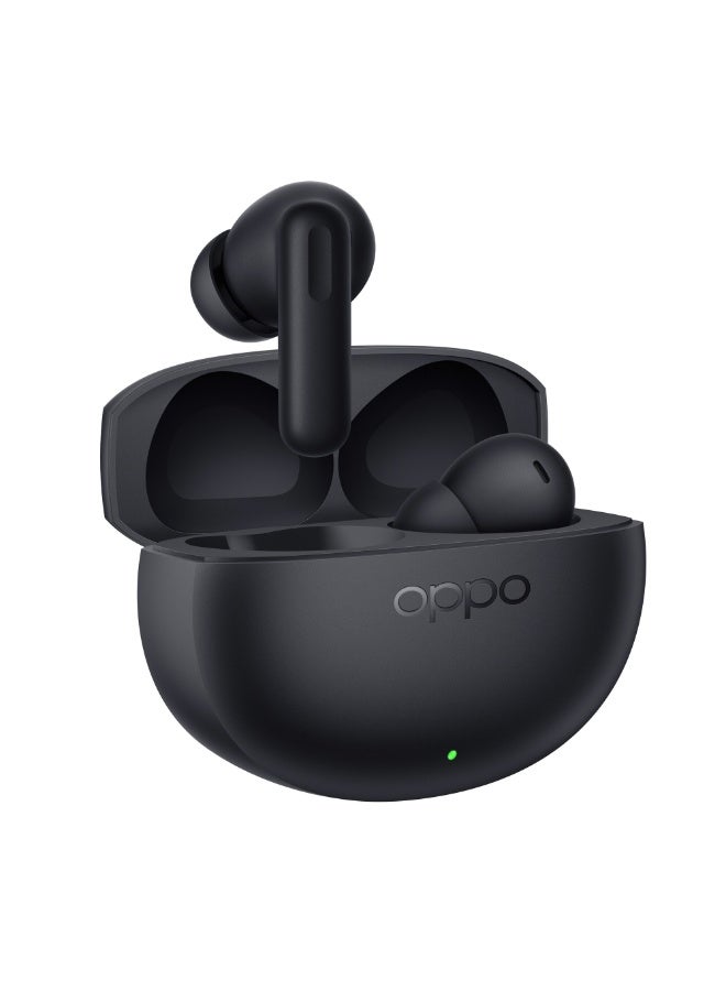 أوبو OPPO Enco Air5 True Wireless Bluetooth Earbuds, IP55 Water & Dust Resistant, 54H Battery Life, Bluetooth 6.1, Dual Device Connection, USB-C Charging - Midnight Black - Image 4