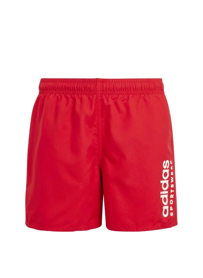 Adidas adidas sportswear essentials logo clx boys men swim shorts