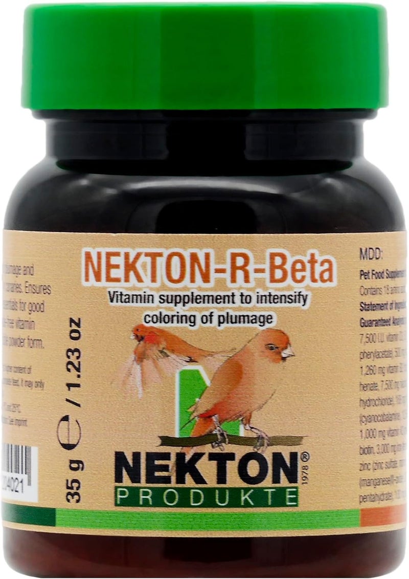 Nekton R-Beta Vitamin Supplement for Enhancing Red Color in Birds, 35g