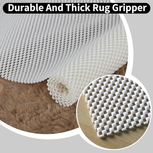 FestiCorp Non Slip Rug Pads 8x10 Ft Non Skid Rug Pad Gripper, Anti-Slip Carpet Rug Mats for Under Rugs and Hard Surface Floors - Image 3