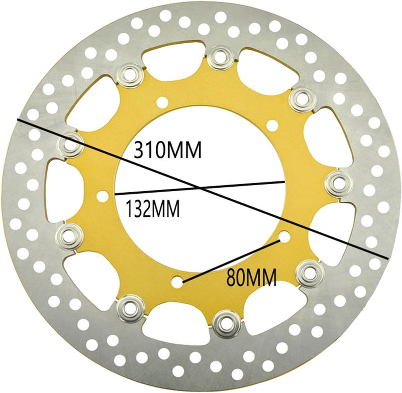 Wivplex Motorcycle Front Brake Disc Rotor for Yamaha - Image 2