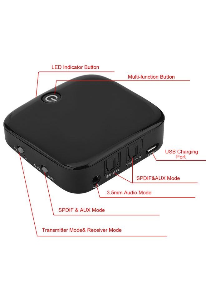 Thoraya 2 in 1 Wireless Bluetooth 4.1 Transmitter Receiver Audio Adapter SPDIF AUX APTX  - Image 3