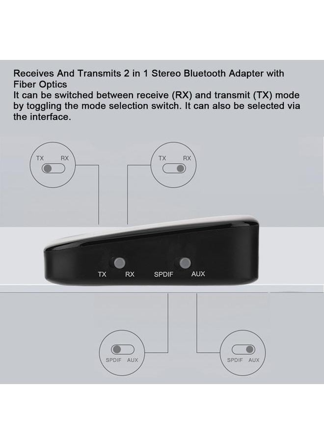 Thoraya 2 in 1 Wireless Bluetooth 4.1 Transmitter Receiver Audio Adapter SPDIF AUX APTX  - Image 5