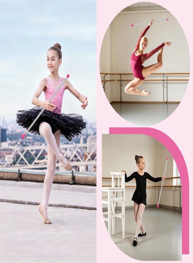 NigWarm Baton Twirling, Dance Baton for Kids 28 Inches Stainless Steel Material - Includes 1 Gymnastics Wand & 2 Dance Ribbons, Easy to Use for Dance Beginners (Pink) - Image 3