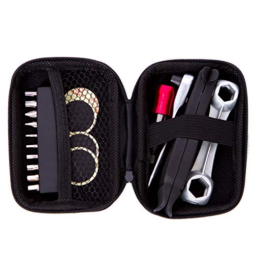 YBEKI Bike Repair Tool Kit Set - Bicycle Multi-Tool Kit with Ratchet Reversible Tool & 10 Tool bits, Bone Wrench, Bike Portable Tool Bag. 6 Month Warranty (Ratchet Tool + tire Tool) - Image 2