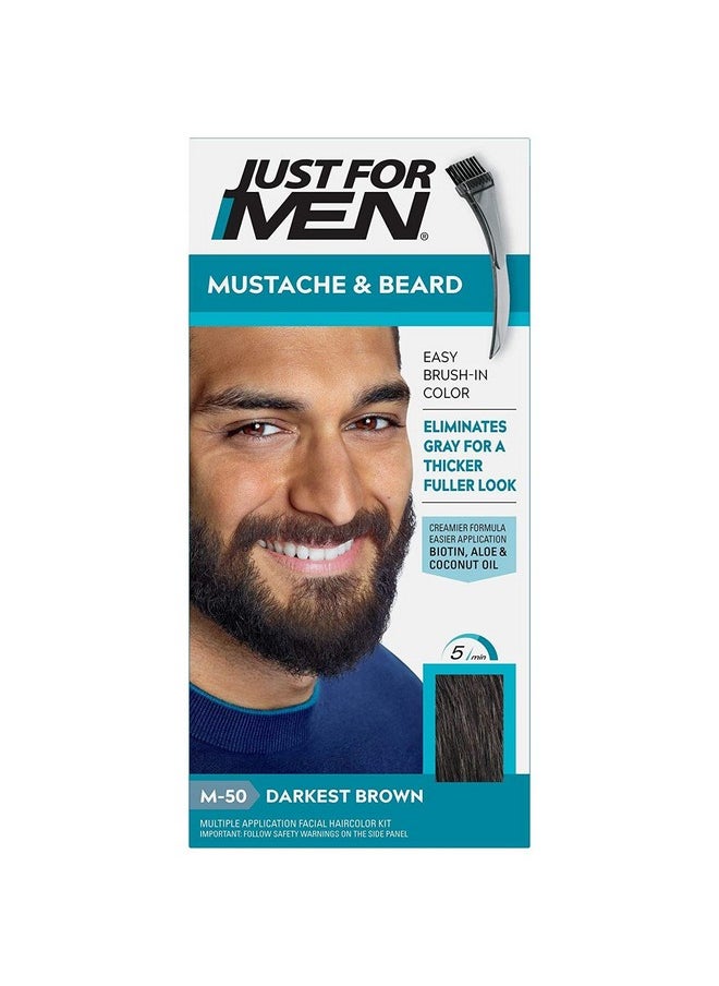 Just For Men جل لون بني داكن للشارب واللحية M50 (عبوة من قطعتين)  - Image 2