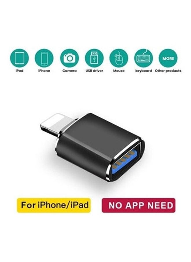 OTG - Lightning to USB Adapter OTG for Apple iPhone Connector - Image 1