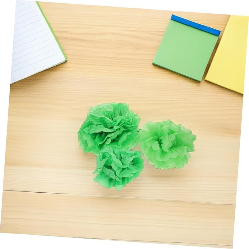 كرات ورق الأنسجة الخضراء 21 قطعة ديكورات حفلات التخرج واليوم السريع الإعداد كرات معلقة - Image 5