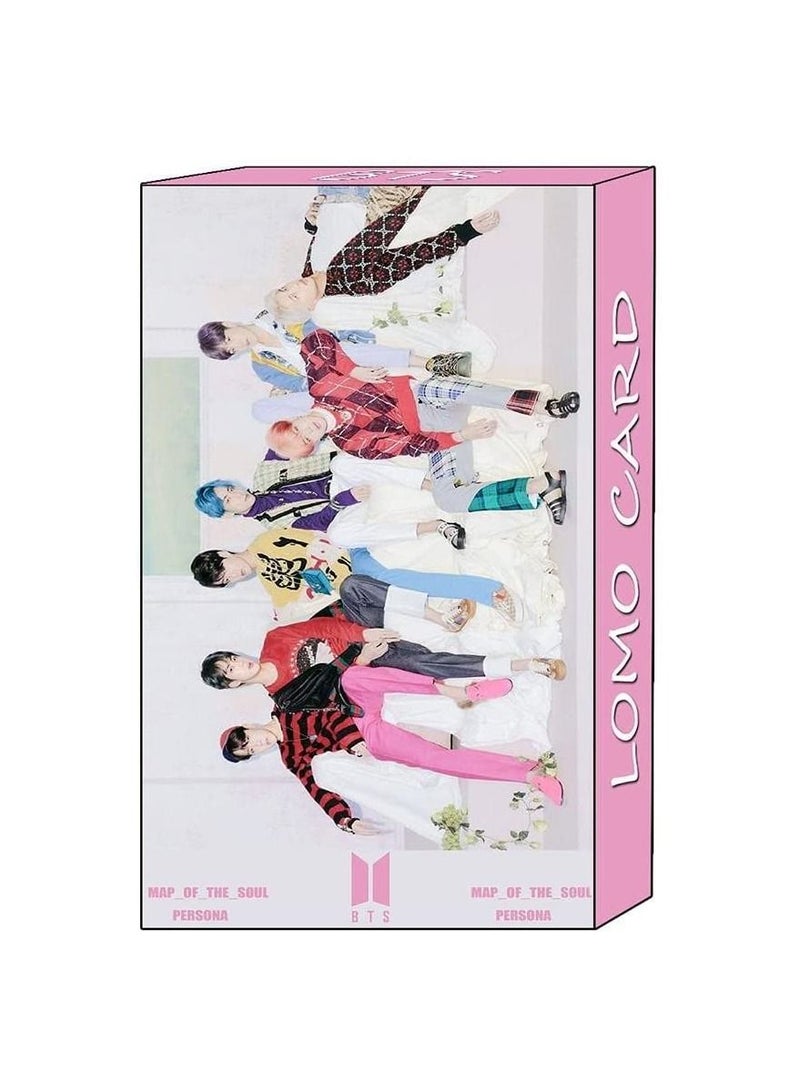 COOLBABY 32Pcs Kpop BTS Jin Map of The Soul Persona Lomo Photo Cards Collective Postcard, BTS-C