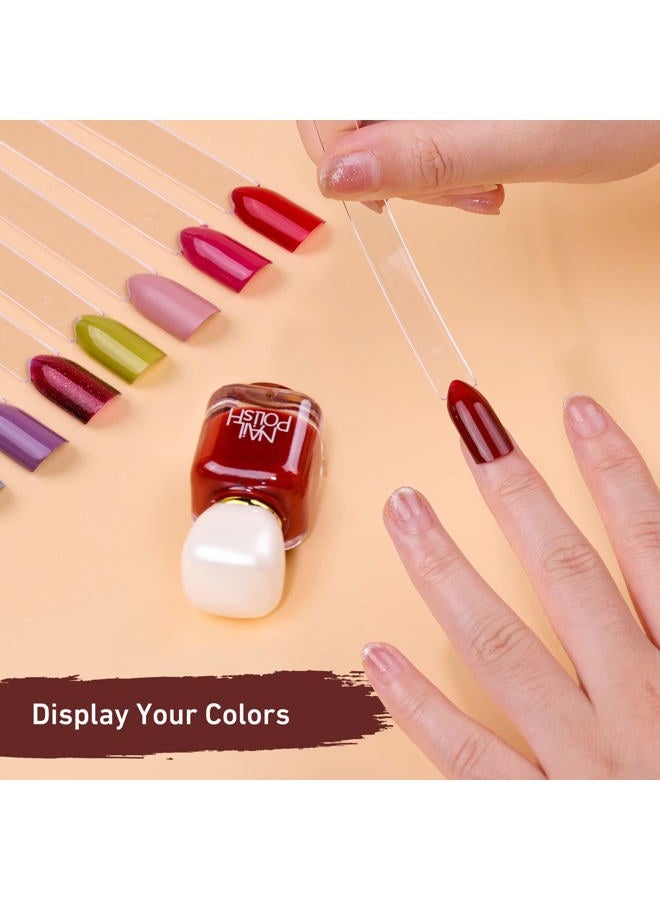 Subay Fan-shaped False Nail Tips (Clear,100 Pieces) - Image 2