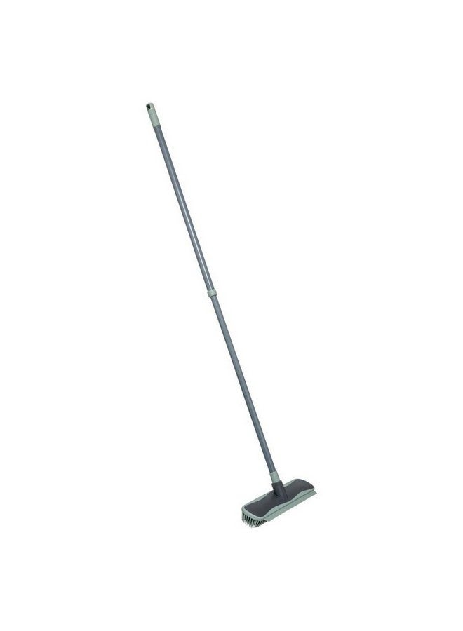 Five Simply Smart Telescopic Shock-Resistant Broom with Rubber Brush Green and Grey 125 x 8 x 30 cm 206750 - Image 1