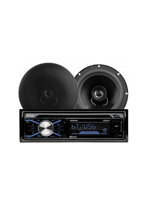 Boss Audio Systems Speaker Bluetooth Plus One Pair 6.5"(165mm) 656BCK 2-Way 200Watts 4Channel Full Range Speaker System MP3-Compatible CD AM/FM Receive