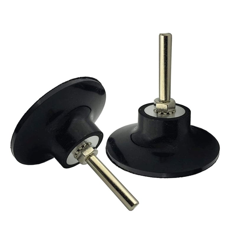 NObranded 2Pack 3 Inch Sanding Discs Holder Quick Change Disc Adapter with 1/4" Shank Compatible with Roloc 3" Sanding Disc Die Grinder Drill Driver, Roll Lock Disc Pad for Polishing Sanding Surface Preparation - Image 5