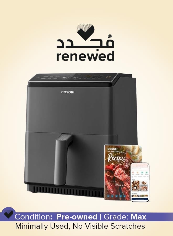 COSORI Renewed - Smart Air Fryer Oven Dual Blaze 6.4L, Double Heating Elements, Cookbook, No Shaking & No Preheating, APP Control, 12 Functions, Air Fry, Roast, Bake, Reheat, Dishwasher Safe - Image 1