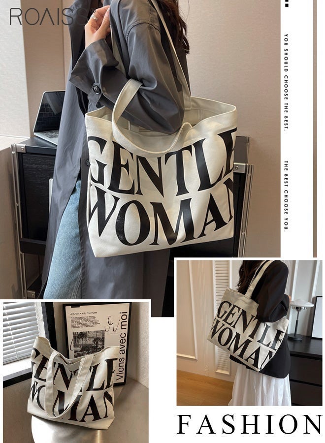 roaiss Large Capacity Printed Shoulder Bag Women'S Fashion Versatile Mom Bag Daily Commuting Wear-Resistant Zipper Closure Tote Bag  - Image 1