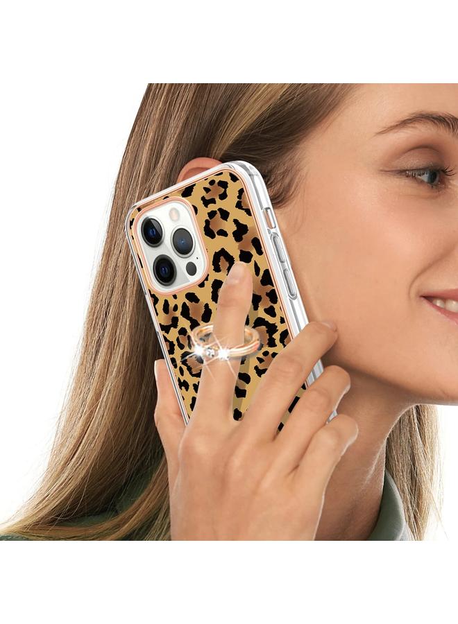 Zaboon Case For iPhone 12 / 12 Pro Electroplating Dual-side IMD Phone Case with Ring Holder - Image 5