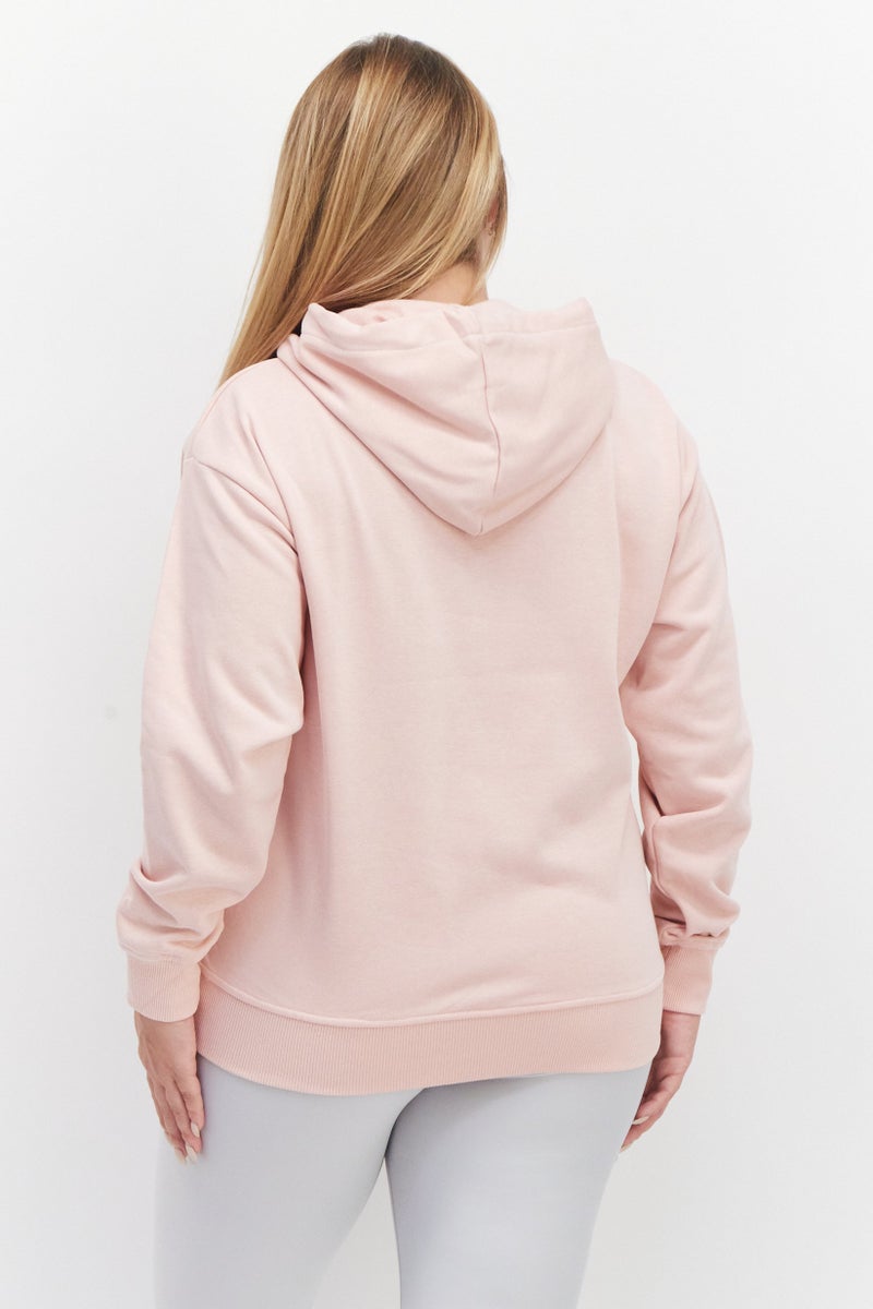 Marilyn Monroe Women Hooded Long Sleeves Graphic Print Sweatshirts, Pink - Image 3