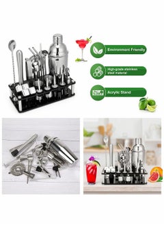 23 Piece Stainless Steel Cocktail Shaker Set Bartender Kit with Acrylic Stand & Cocktail Recipes Booklet Professional Bar Tools for Drink Mixing Home Bar  Party - pzsku/ZF3E9ABBDC1D321ACC0C5Z/45/_/1653018001/ed797f80-b707-420b-89a9-cfceaec268a4