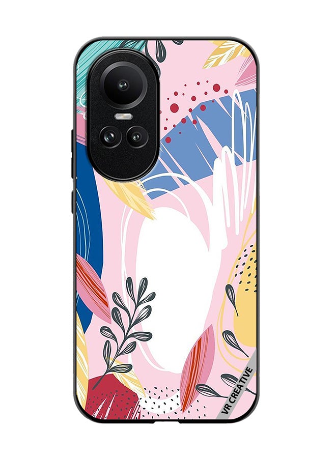 VR CREATIVE Protective Case Cover For Oppo Reno 10 Pro Flower Design Multicolour - Image 1