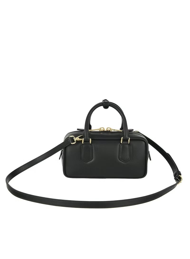 miu miu Arcadia Matelassé Nappa Leather Women's Bag, Women's Tote Bag, Women's Shoulder Bag, Women's Cross body Bag, Women's Handbag, Black - Image 3