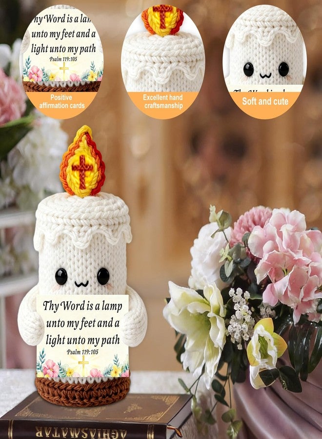 TI-EDC Christian Baptism Gifts for Girl Women Boys Teens Cross Religious Candles Doll Crochet Gift Bible Stuff Faith Based Church Bulk Easter Basket Stuffer First Communion Confirmation Gifts for Girls Boys - Image 5