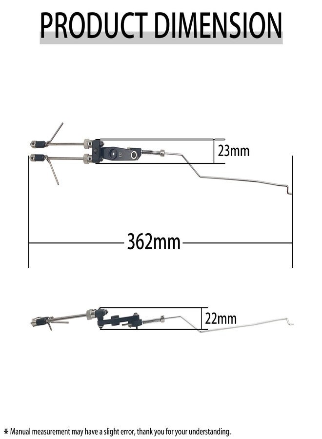 FLMLF مجموعة وصلات دواسة الوقود والفرامل FLMLF لشاحنة LOSI 5IVE-T RV Lt Km-x2 بمقياس 1/5، قطع غيار سيارات التحكم عن بعد - Image 2