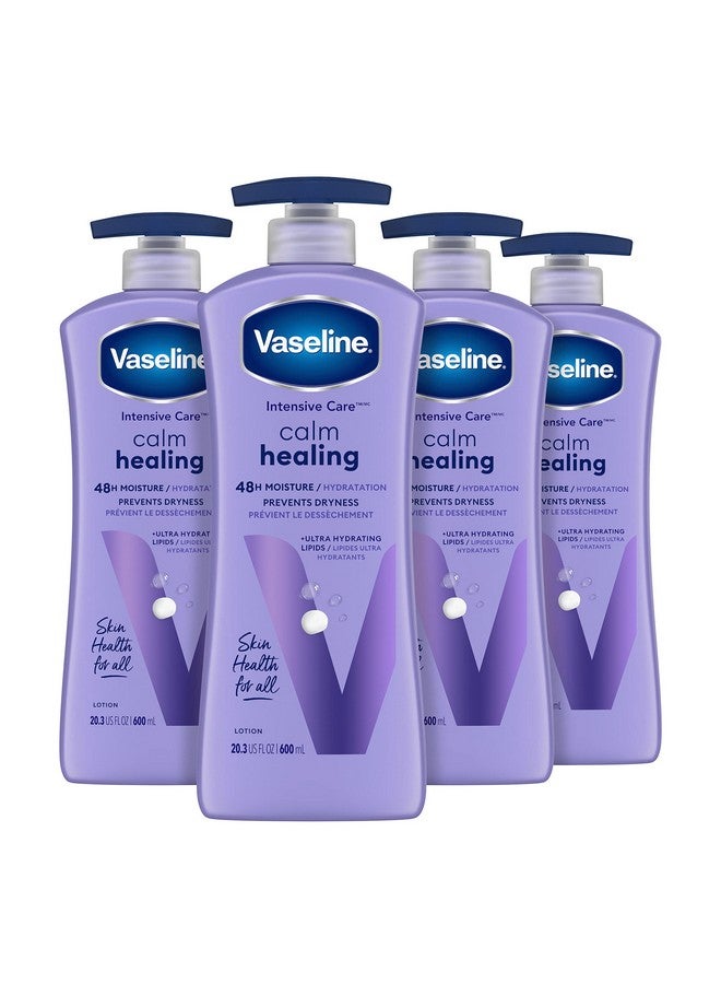 Vaseline Intensive Care Calm Healing Body Lotion 4 Ct For Dry Skin With Ultrahydrating Lipids And Lavender Extract To Heal And Restore 20.3 Oz - Image 1