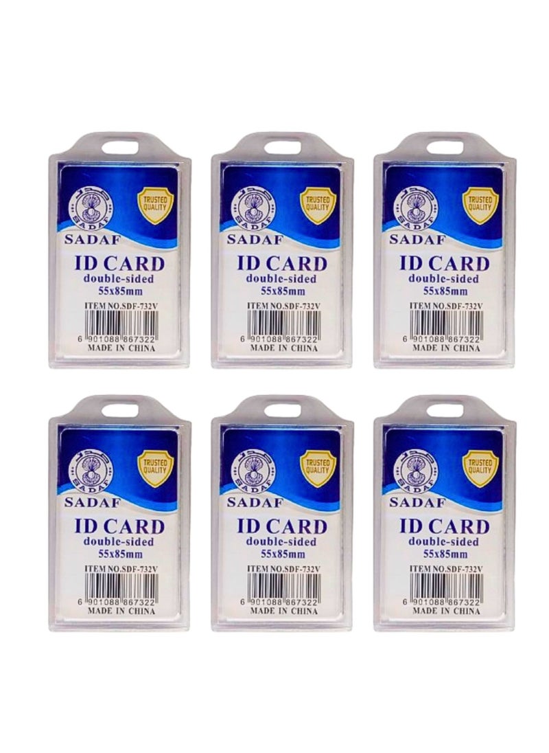 ID Card Holder  55x85mm Vertical (Pack of 6) - pzsku/ZF3E9F850A857281D4C92Z/45/_/1729150827/80a6447c-0a21-4208-b0a9-7c30ae00053e