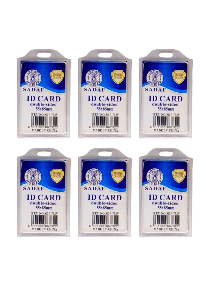 ID Card Holder  55x85mm Vertical (Pack of 6) - pzsku/ZF3E9F850A857281D4C92Z/45/_/1729150853/fdc0e55b-539c-4178-8a73-dad652a51946