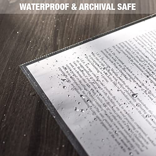 Samsill No Holes Sheet Protectors, 100 Pack, 8.5 x 11 Inch Page Protectors for 3 Ring Binder, Heavy Duty, No Hole Protector, Letter Size, Top Loading, Acid Free - Image 3