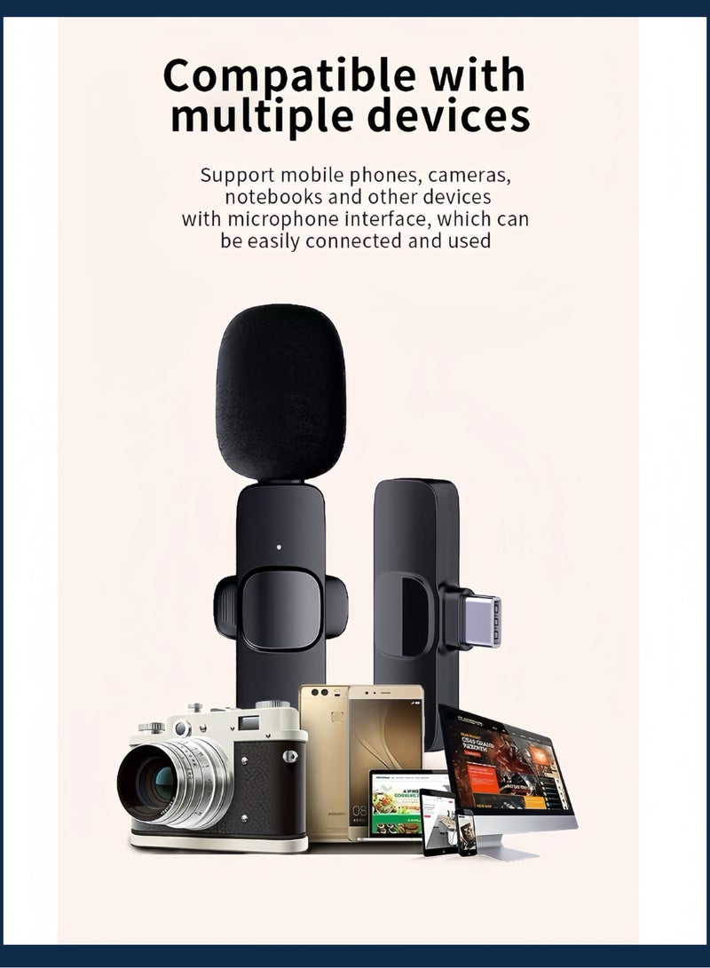 الميكروفون اللاسلكي اللاسلكي: مقطع ميكروفون للبث المباشر ، أجهزة الكمبيوتر ، الهواتف ، الكاميرات ، التسجيل ، سماعات الرأس ، ميكروفون مكبر الصوت ، مكبر للصوت. - Image 3