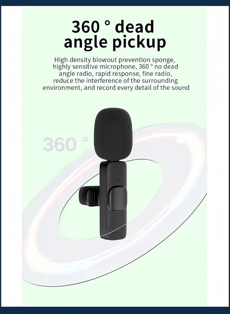 الميكروفون اللاسلكي اللاسلكي: مقطع ميكروفون للبث المباشر ، أجهزة الكمبيوتر ، الهواتف ، الكاميرات ، التسجيل ، سماعات الرأس ، ميكروفون مكبر الصوت ، مكبر للصوت. - Image 5