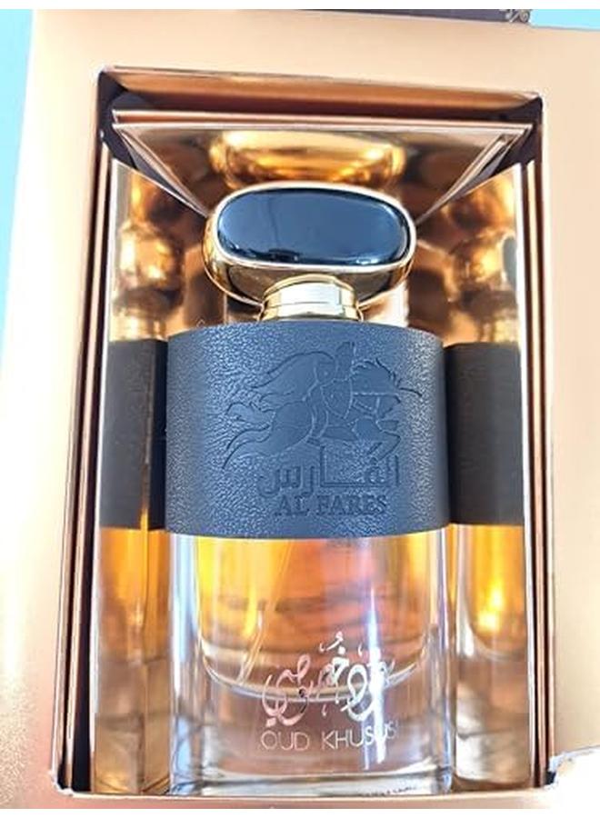 Al Fares Eau De Parfum Oud Khususi For Men 80Ml - Image 2