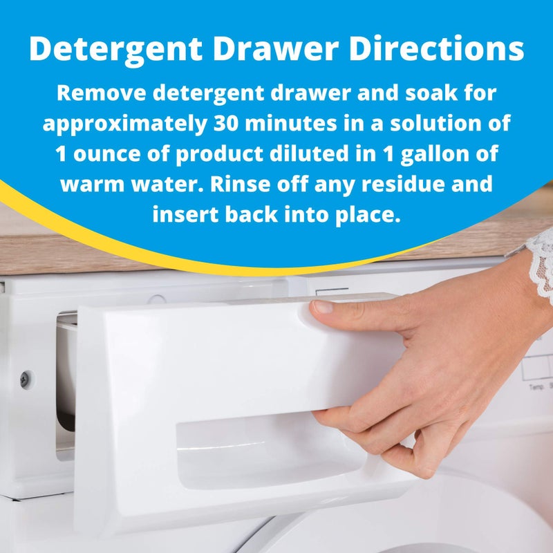 Carbona Washing Machine Cleaner with Activated Charcoal | Removes Odor-Causing Residues | Works in Standard & High Efficiency Washing Machines | 8.4 FL Oz, 3 Pack - Image 4