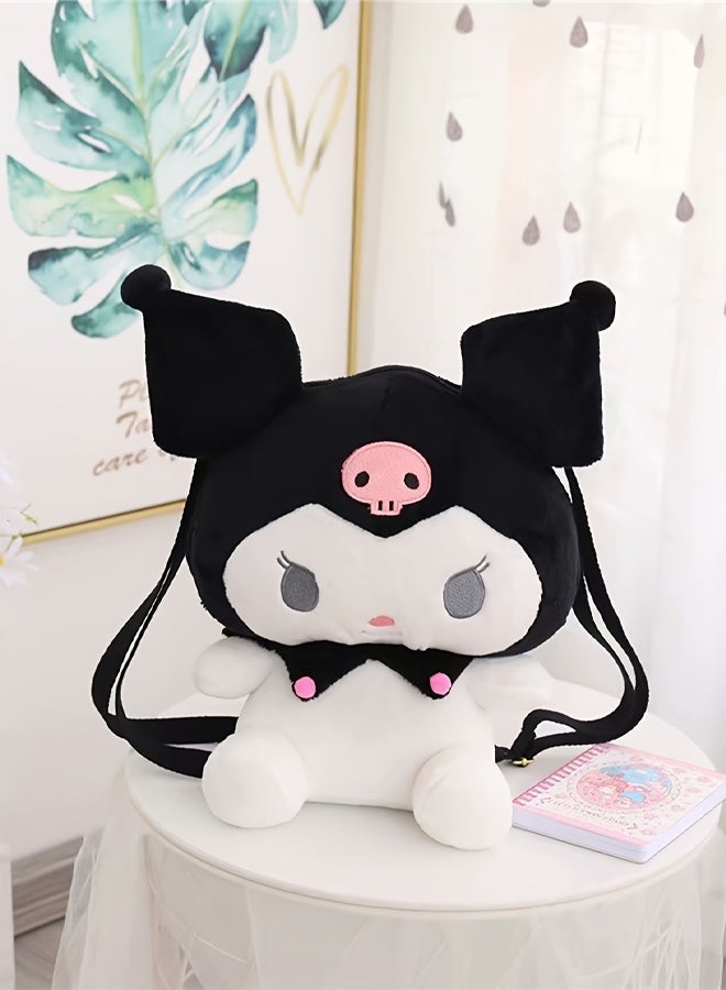 Adorable Cartoon Plush Doll 33cm Super Soft Fluffy Stuffed Toy, Lovely Anime Character Plush Figure Gift for Kuromi Collectors, Anime Fans, Little Girls & Boys, Premium Comfort Plush Decor Companion Toy, Safe Plush Gift Suitable for Kids Ages 6 and Up, Perfect for Bedroom Decor, Birthday Presents & Holiday Surprise Gifts - Image 1